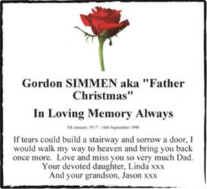 Gordon SIMMEN aka "Father Christmas"