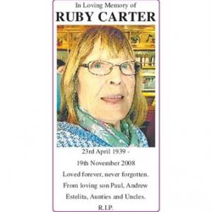 RUBY CARTER