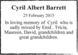 Cyril Albert Barrett